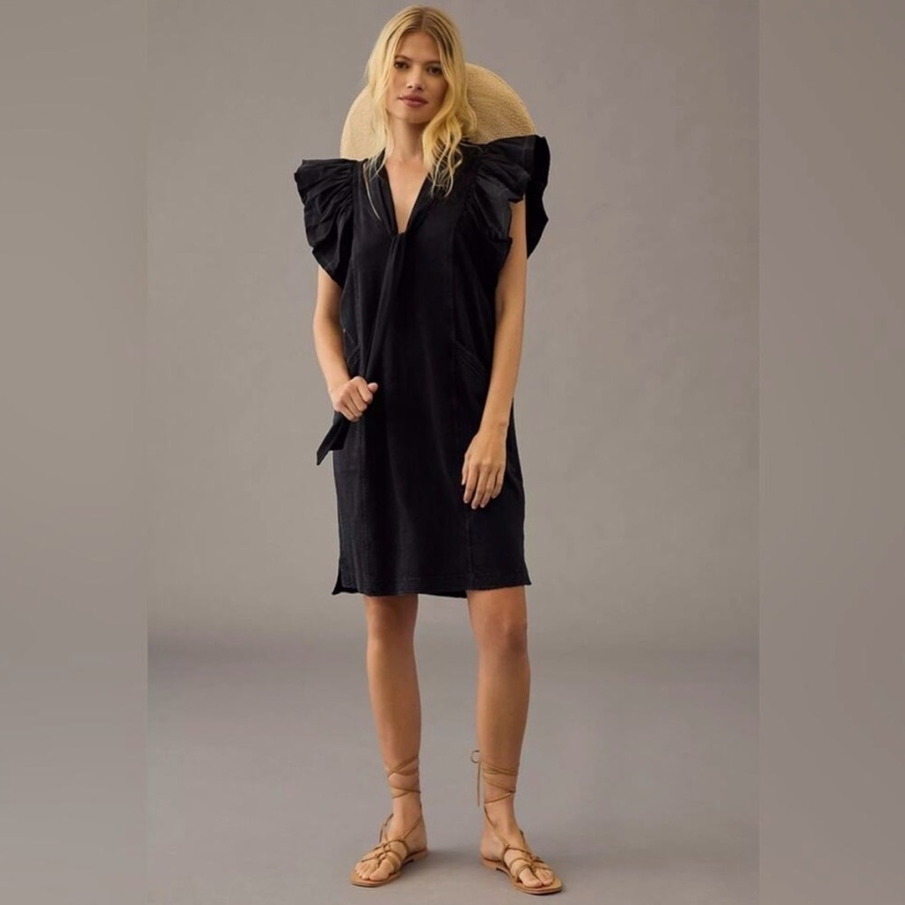 Daily Practice‎ by Anthropologie Malibu Creek Dress Black Size medium